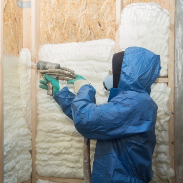 spray foam insulation near auburn ny spraying foam on walls